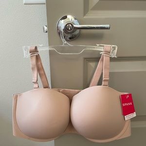 SPANX 36 DDD champagne beige convertible strapless bra. NEW w/tags on.